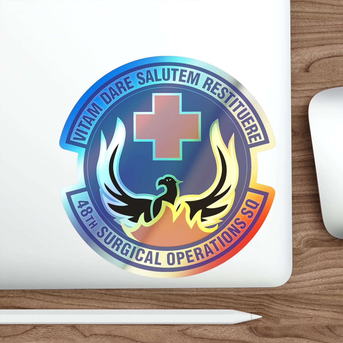 48th Surgical Operations Squadron (U.S. Air Force) Holographic STICKER Die-Cut Vinyl Decal-The Sticker Space