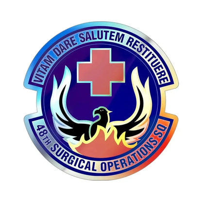 48th Surgical Operations Squadron (U.S. Air Force) Holographic STICKER Die-Cut Vinyl Decal - The Sticker Space