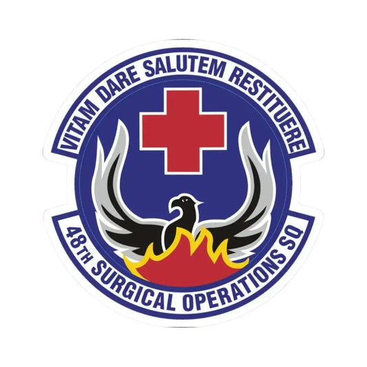 48th Surgical Operations Squadron (U.S. Air Force) STICKER Vinyl Kiss-Cut Decal 2 Inch White - The Sticker Space
