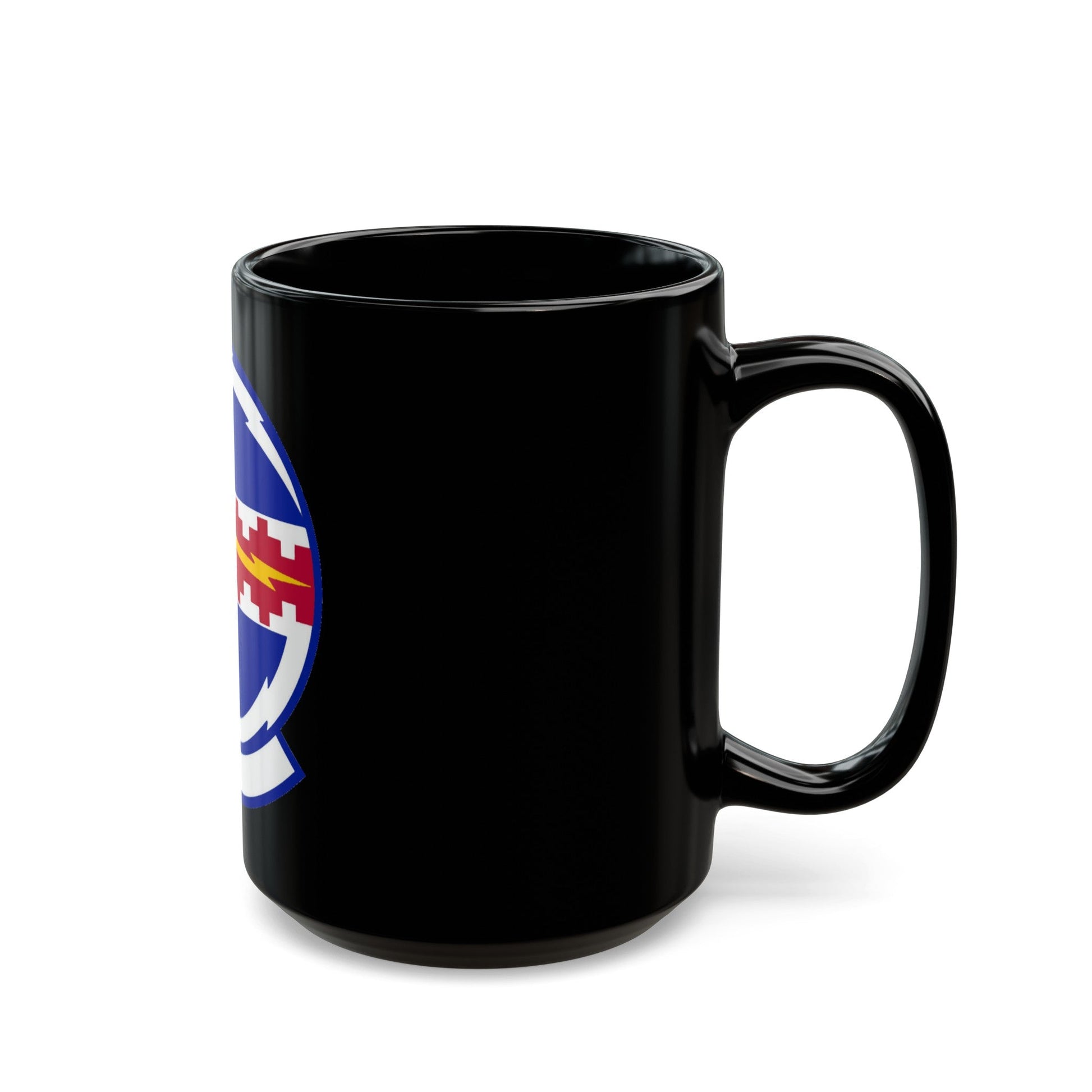 49 Communications Squadron ACC (U.S. Air Force) Black Coffee Mug-The Sticker Space