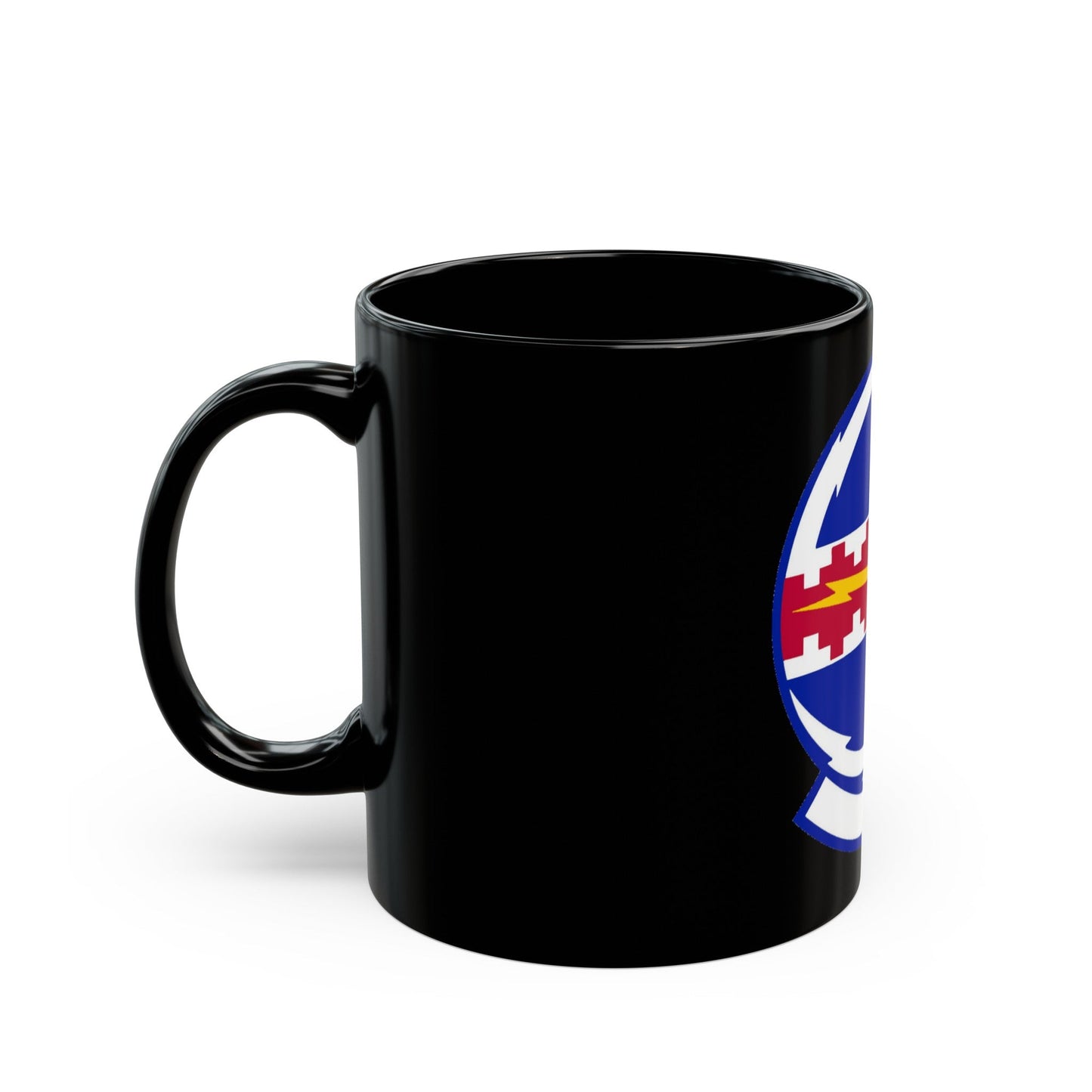 49 Communications Squadron ACC (U.S. Air Force) Black Coffee Mug-The Sticker Space