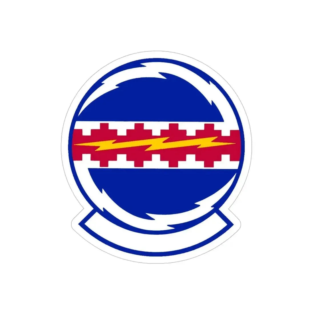 49 Communications Squadron ACC (U.S. Air Force) REVERSE PRINT Transparent Die-Cut STICKER - The Sticker Space