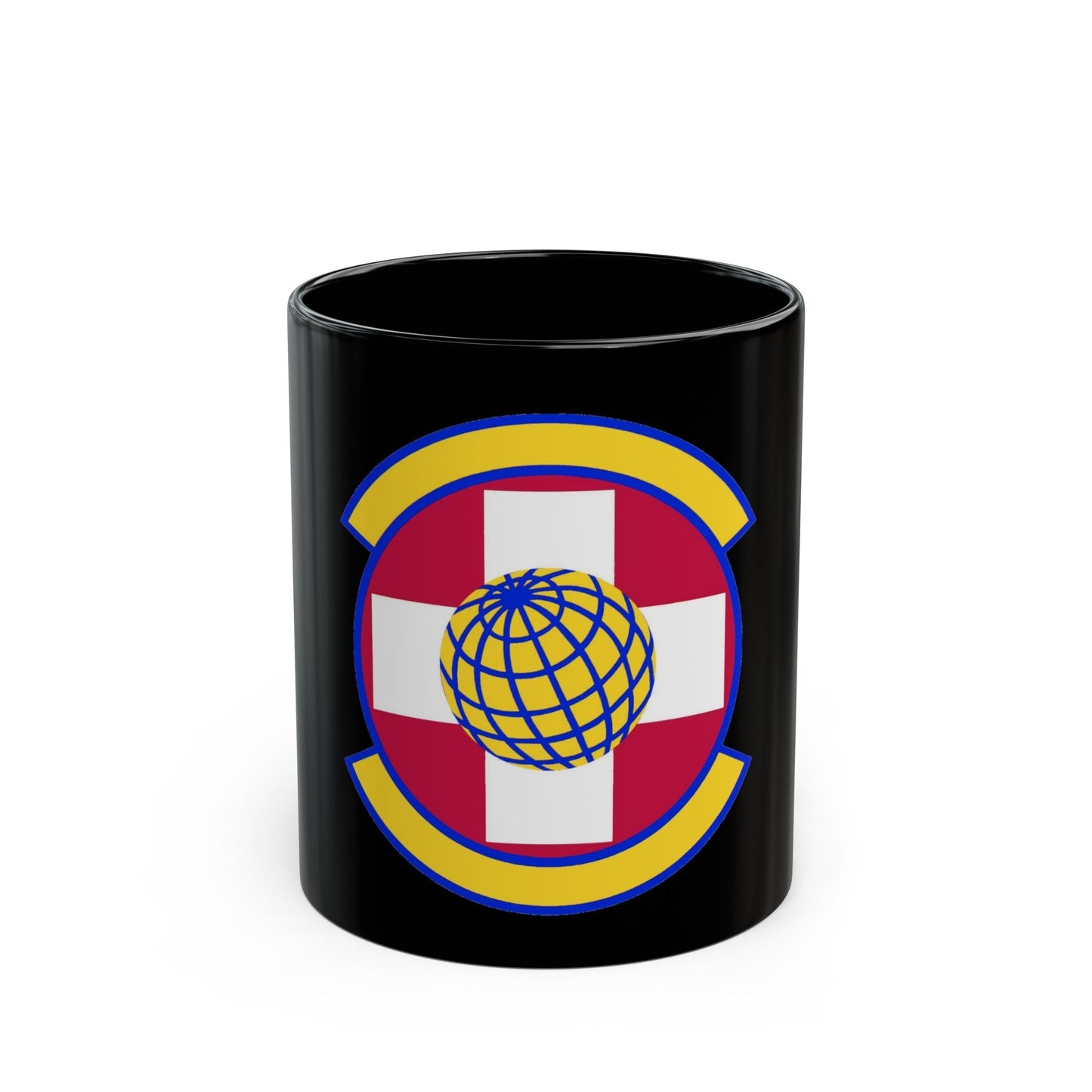 49 Healthcare Operations Squadron AETC (U.S. Air Force) Black Coffee Mug-11oz-The Sticker Space