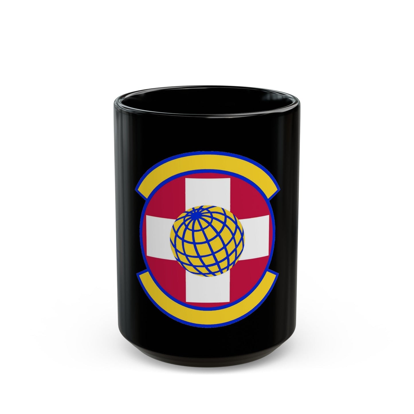 49 Healthcare Operations Squadron AETC (U.S. Air Force) Black Coffee Mug-15oz-The Sticker Space