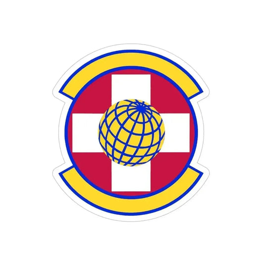 49 Healthcare Operations Squadron AETC (U.S. Air Force) REVERSE PRINT Transparent Die-Cut STICKER 6 Inch Die-Cut Transparent - The Sticker Space