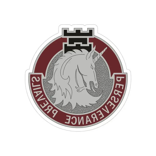 49 Medical Battalion (U.S. Army) REVERSE PRINT Transparent Die-Cut STICKER 6 Inch Die-Cut Transparent - The Sticker Space