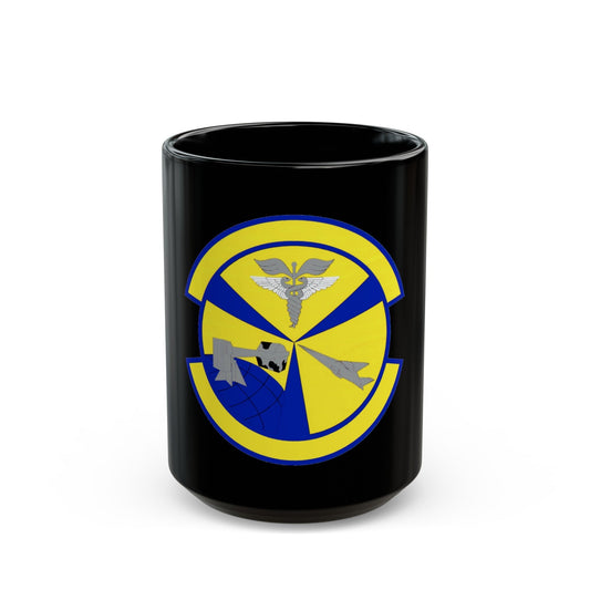 49 Operational Medical Readiness Squadron AETC (U.S. Air Force) Black Coffee Mug-15oz-The Sticker Space