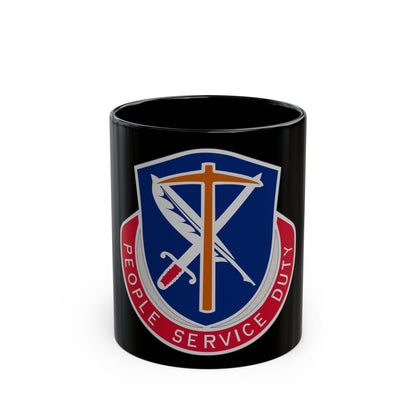 49 Personnel Services Battalion (U.S. Army) Black Coffee Mug-11oz-The Sticker Space