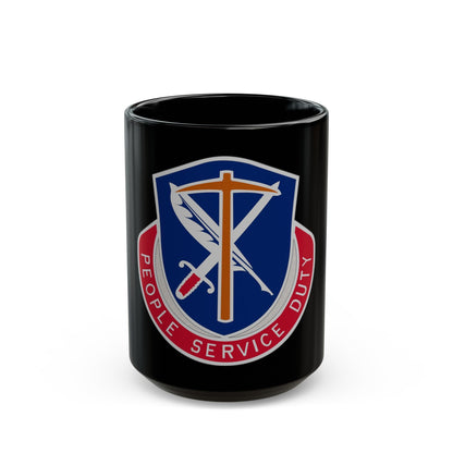 49 Personnel Services Battalion (U.S. Army) Black Coffee Mug-15oz-The Sticker Space