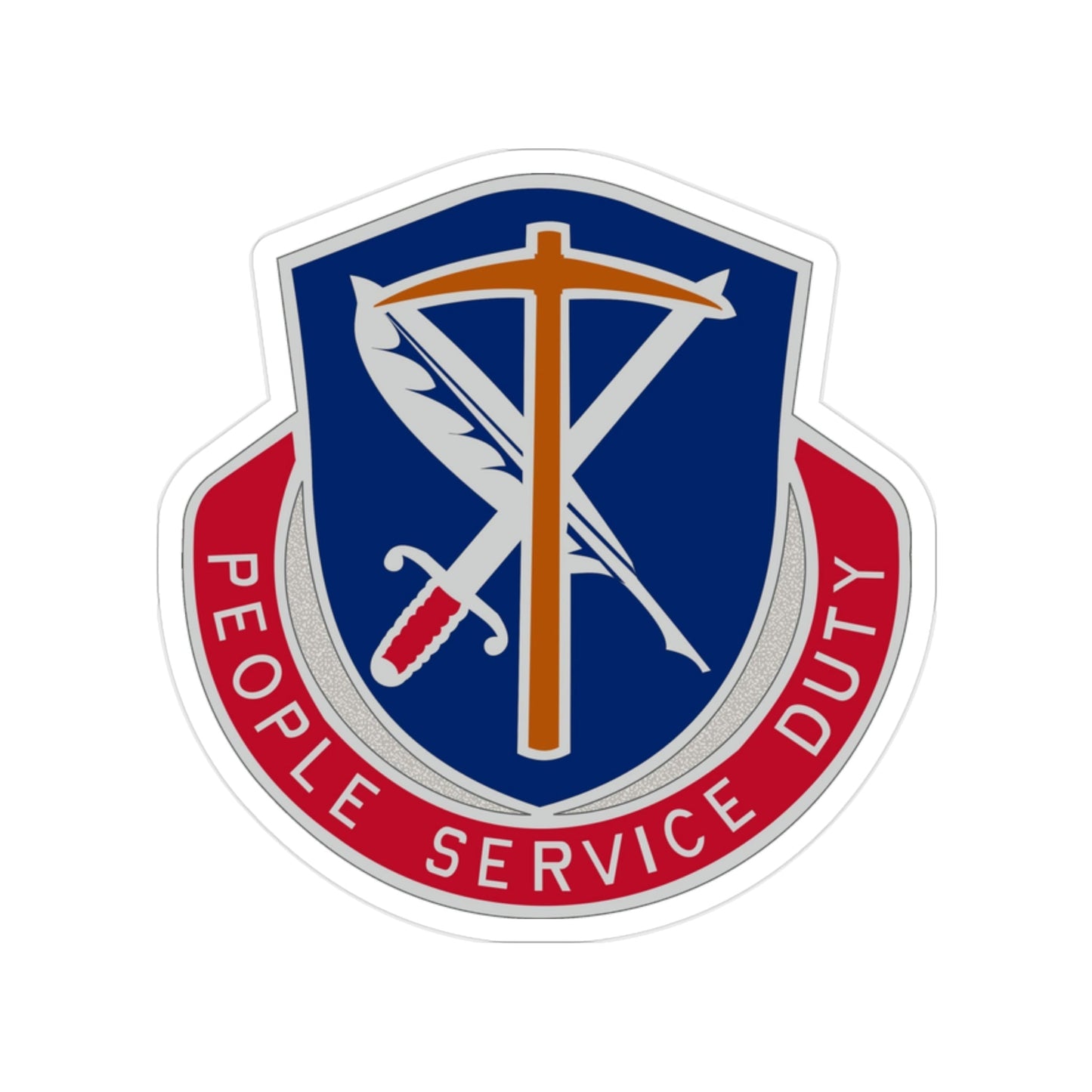 49 Personnel Services Battalion (U.S. Army) Transparent STICKER Die-Cut Vinyl Decal-2 Inch-The Sticker Space