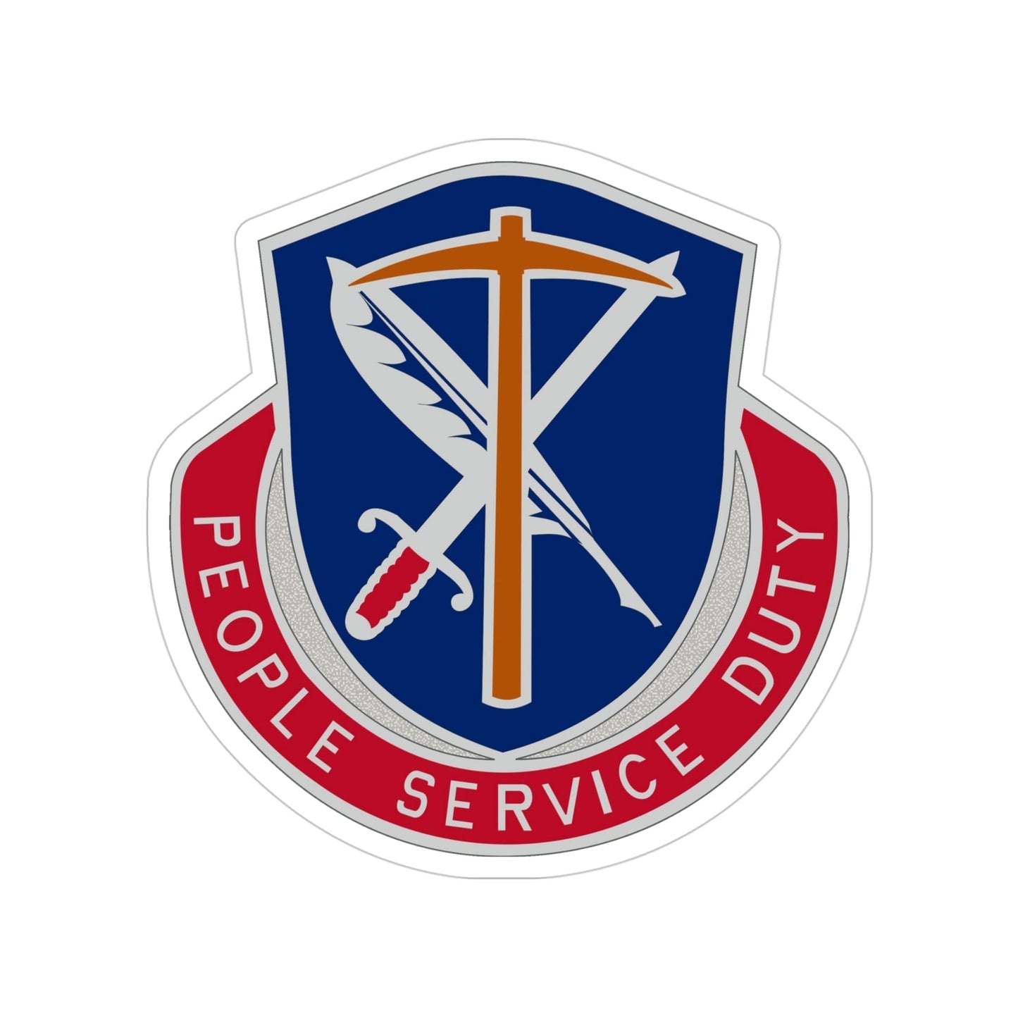 49 Personnel Services Battalion (U.S. Army) Transparent STICKER Die-Cut Vinyl Decal-4 Inch-The Sticker Space