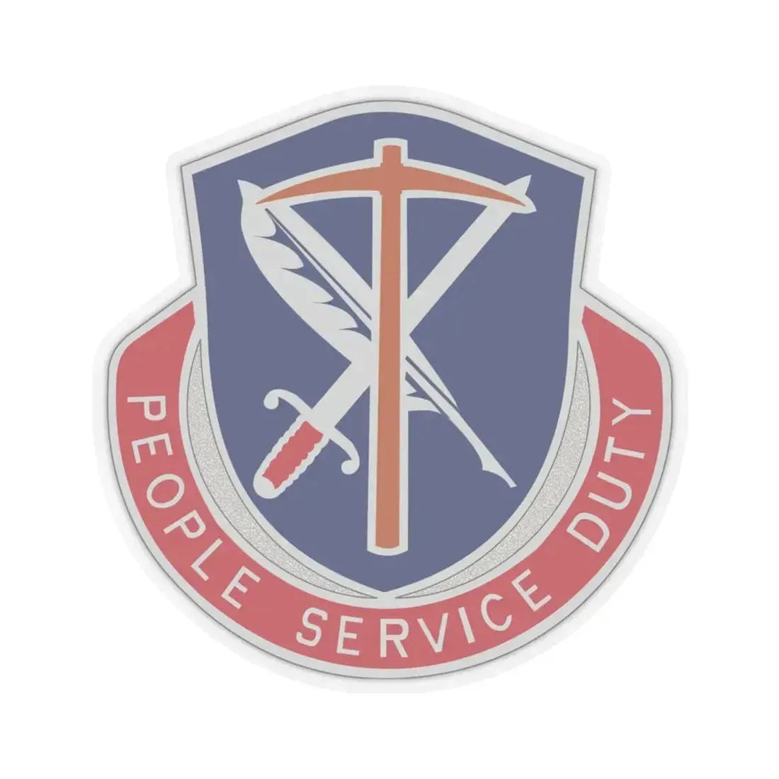 49 Personnel Services Battalion (U.S. Army) STICKER Vinyl Kiss-Cut Decal 6 Inch Transparent - The Sticker Space