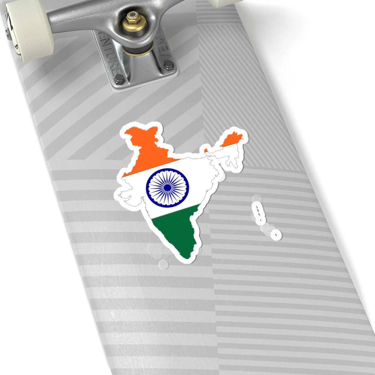 India Map And Flag Combined By Devilal (India) STICKER Vinyl Kiss-Cut Decal