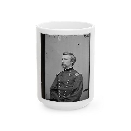 Portrait Of Maj. Gen. (As Of Mar. 29, 1865) Joshua L. Chamberlain, Officer Of The Federal Army (U.S. Civil War) White Coffee Mug