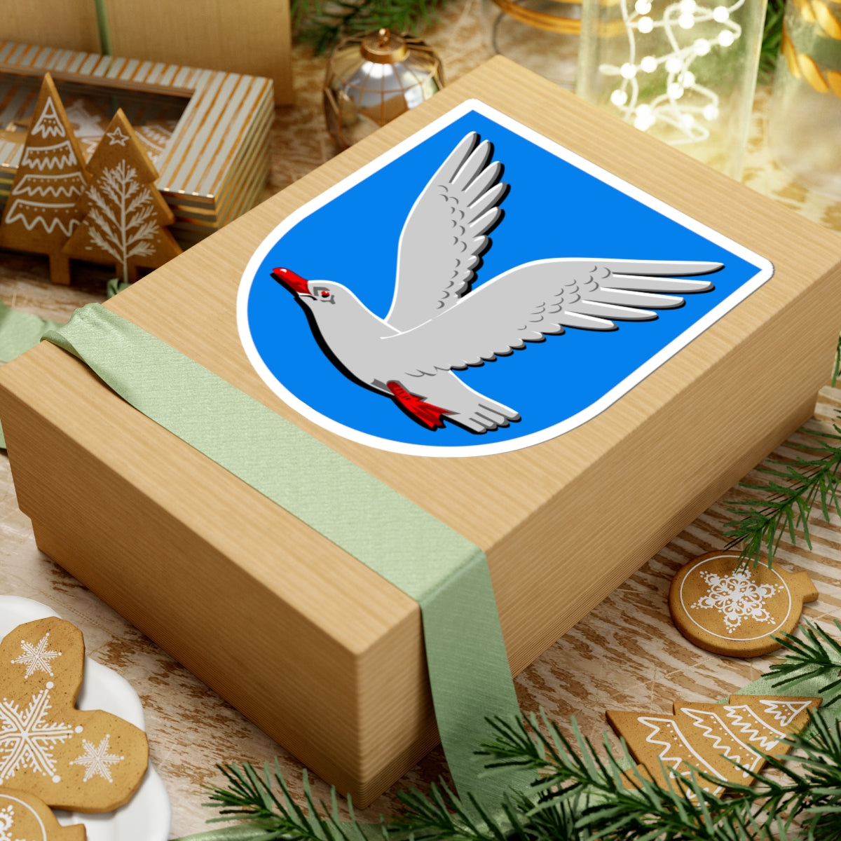 Ahlainen.vaakuna (Finland) (Coat of Arms) STICKER Vinyl Kiss-Cut Decal