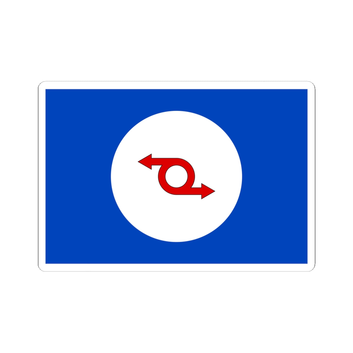 House flag of Western Ferries (Scotland) STICKER Vinyl Kiss-Cut Decal