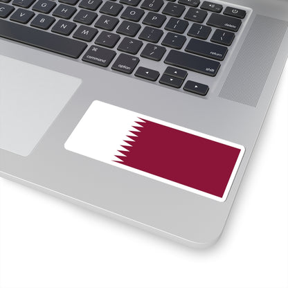 Flag of Qatar (Qatar) STICKER Vinyl Kiss-Cut Decal