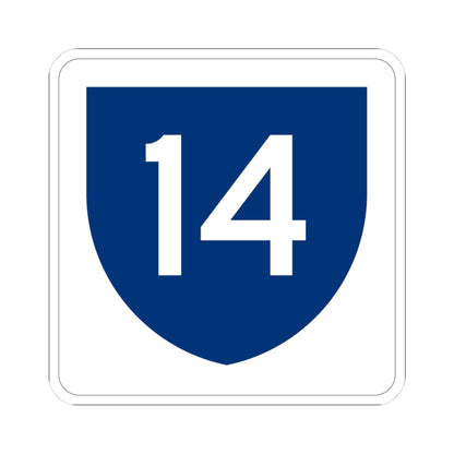 PR primary 14 (Puerto Rico) (Road Sign) STICKER Vinyl Kiss-Cut Decal