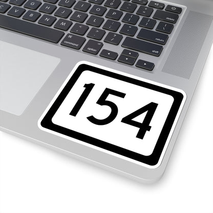 WV-154 (Virginia) (Road Sign) STICKER Vinyl Kiss-Cut Decal