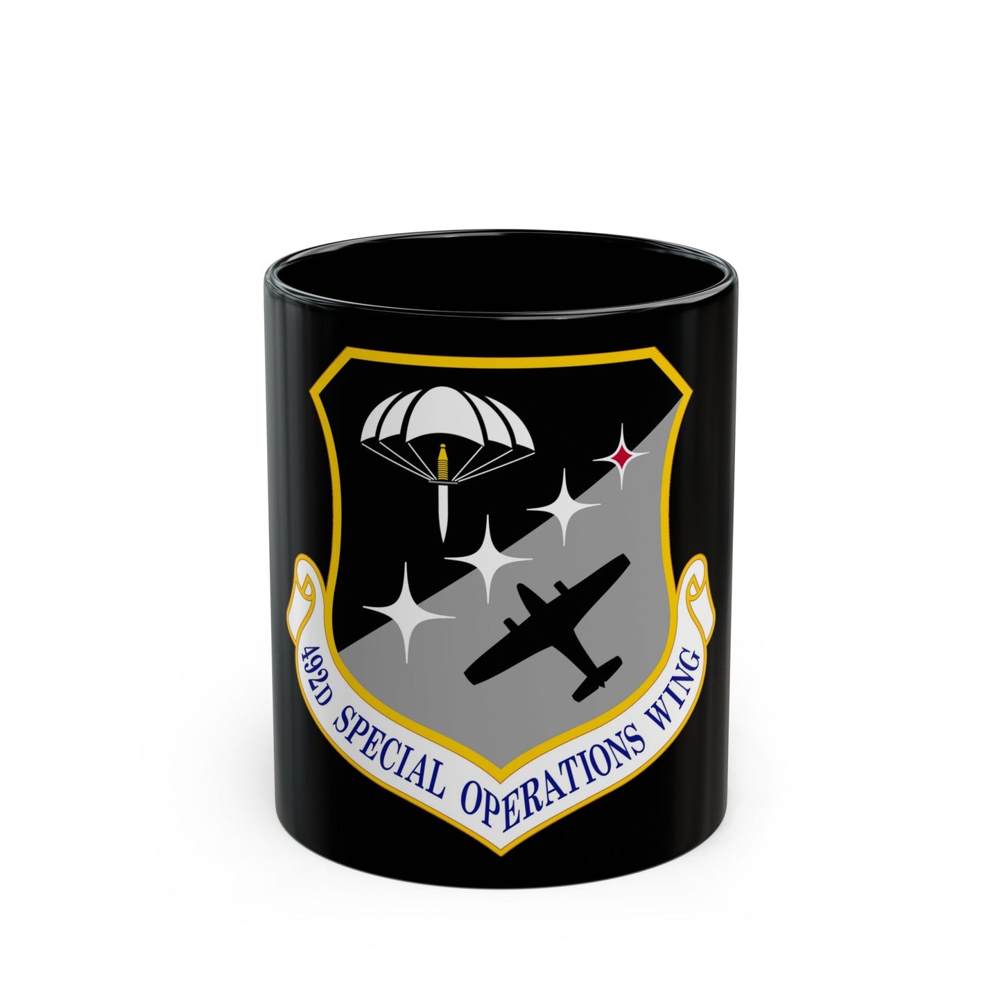 492 Special Operations Wing AFSOC (U.S. Air Force) Black Coffee Mug-11oz-The Sticker Space