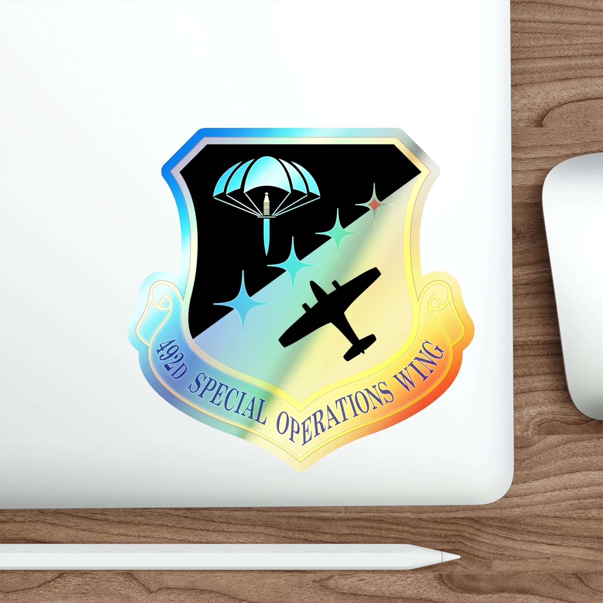 492 Special Operations Wing AFSOC (U.S. Air Force) Holographic STICKER Die-Cut Vinyl Decal-The Sticker Space