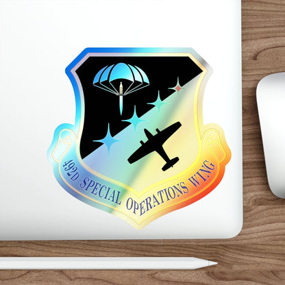 492 Special Operations Wing AFSOC (U.S. Air Force) Holographic STICKER Die-Cut Vinyl Decal-The Sticker Space