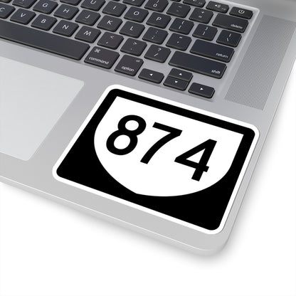 PR urban primary 874 (Puerto Rico) (Road Sign) STICKER Vinyl Kiss-Cut Decal
