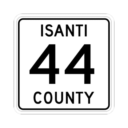 Isanti County 44 MN (Minnesota) (Road Sign) STICKER Vinyl Kiss-Cut Decal