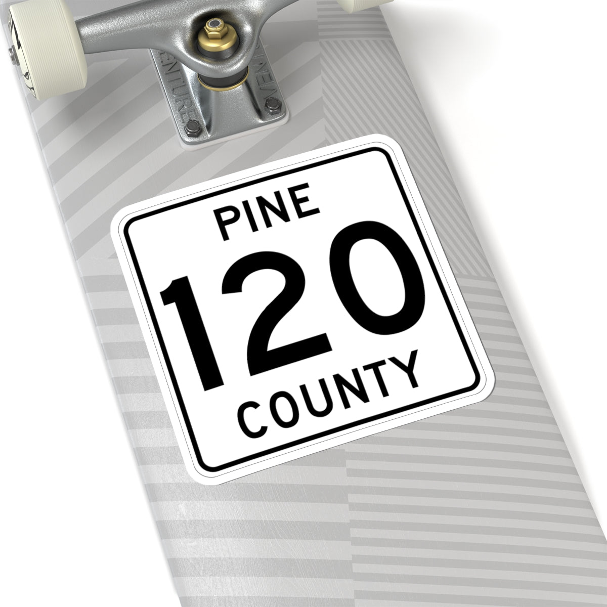 Pine County Route 120 MN (Minnesota) (Road Sign) STICKER Vinyl Kiss-Cut Decal