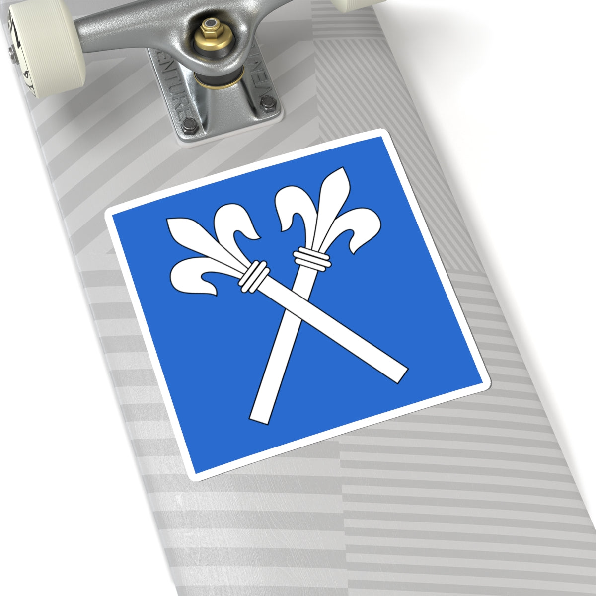 CHE Fluntern ZH Flag (Switzerland) STICKER Vinyl Kiss-Cut Decal