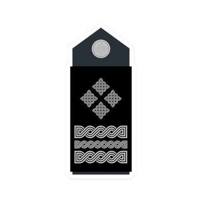 Naramenica službene odore generala zbora HRZ i PZO (Croatia) (Military Rank) STICKER Vinyl Kiss-Cut Decal