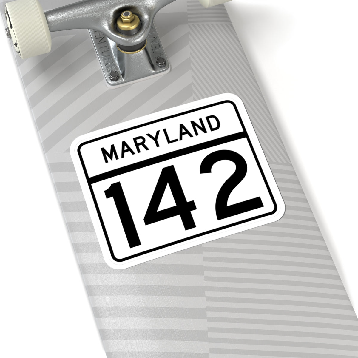MD Route 142 (Maryland) (Road Sign) STICKER Vinyl Kiss-Cut Decal