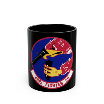 492d Fighter Squadron (U.S. Air Force) Black Coffee Mug-11oz-The Sticker Space