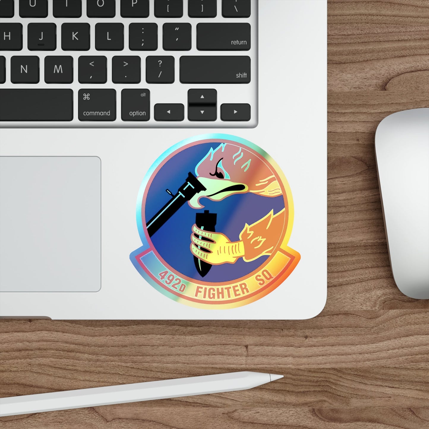 492d Fighter Squadron (U.S. Air Force) Holographic STICKER Die-Cut Vinyl Decal-The Sticker Space