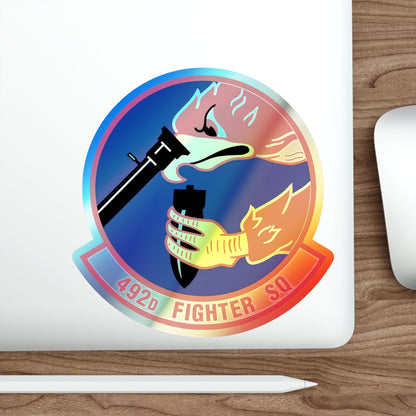 492d Fighter Squadron (U.S. Air Force) Holographic STICKER Die-Cut Vinyl Decal-The Sticker Space