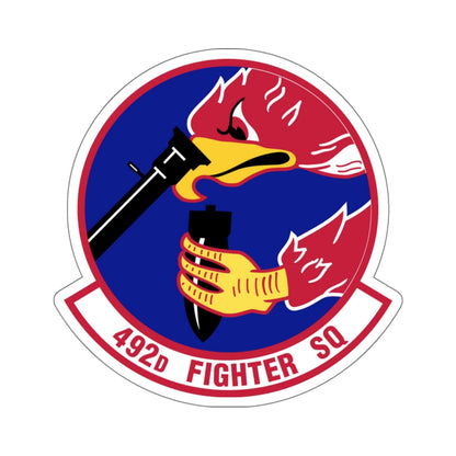 492d Fighter Squadron (U.S. Air Force) STICKER Vinyl Die-Cut Decal-White-The Sticker Space