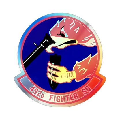 492d Fighter Squadron (U.S. Air Force) Holographic STICKER Die-Cut Vinyl Decal - The Sticker Space