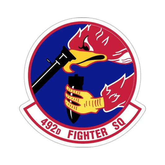 492d Fighter Squadron (U.S. Air Force) STICKER Vinyl Kiss-Cut Decal 2 Inch White - The Sticker Space