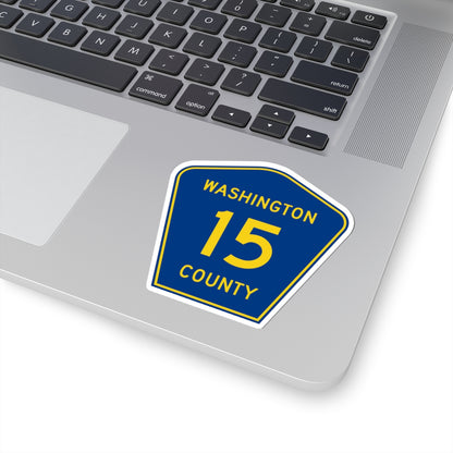 Washington County Route 15 MN (Minnesota) (Road Sign) STICKER Vinyl Kiss-Cut Decal