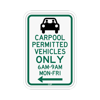 PBOT Road sign P4451L (Oregon) (Road Sign) STICKER Vinyl Kiss-Cut Decal