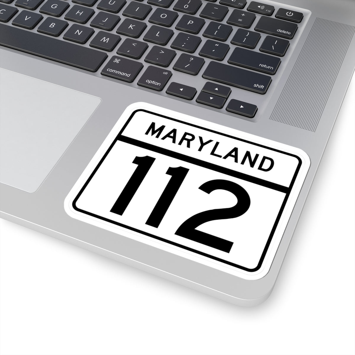 MD Route 112 (Maryland) (Road Sign) STICKER Vinyl Kiss-Cut Decal