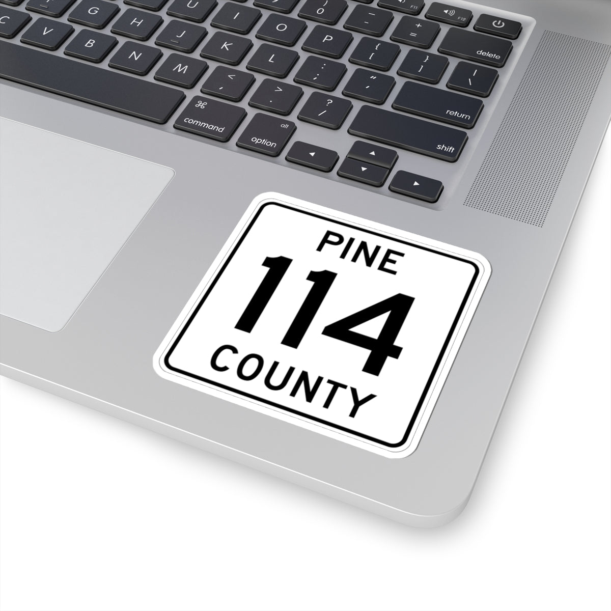 Pine County Route 114 MN (Minnesota) (Road Sign) STICKER Vinyl Kiss-Cut Decal