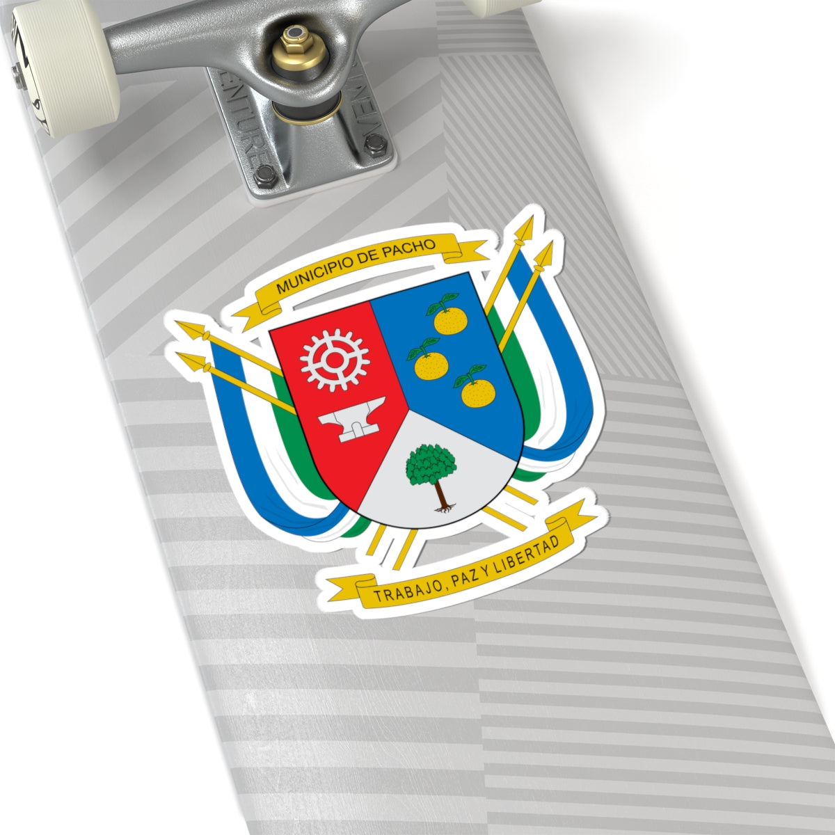 Escudo de Pacho (Colombia) (Coat of Arms) STICKER Vinyl Kiss-Cut Decal