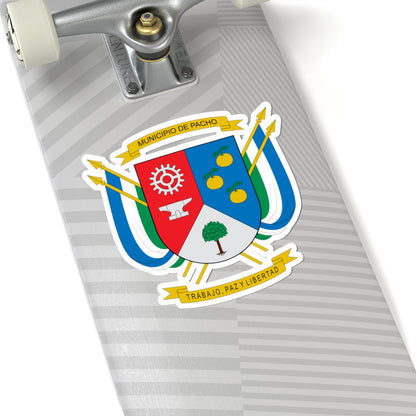 Escudo de Pacho (Colombia) (Coat of Arms) STICKER Vinyl Kiss-Cut Decal