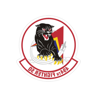 494th Fighter Squadron (U.S. Air Force) REVERSE PRINT Transparent STICKER-2" × 2"-The Sticker Space