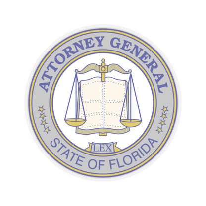 Seal of the Attorney General of Florida - STICKER Vinyl Kiss-Cut Decal