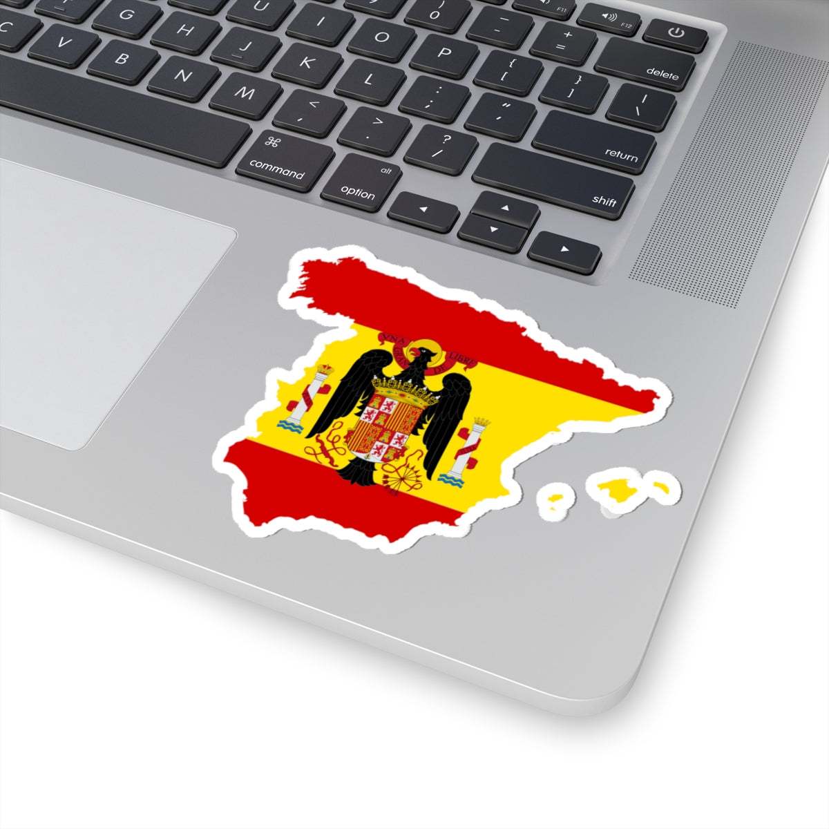Flag-map of Spain 1945-1977 (Spain) STICKER Vinyl Kiss-Cut Decal