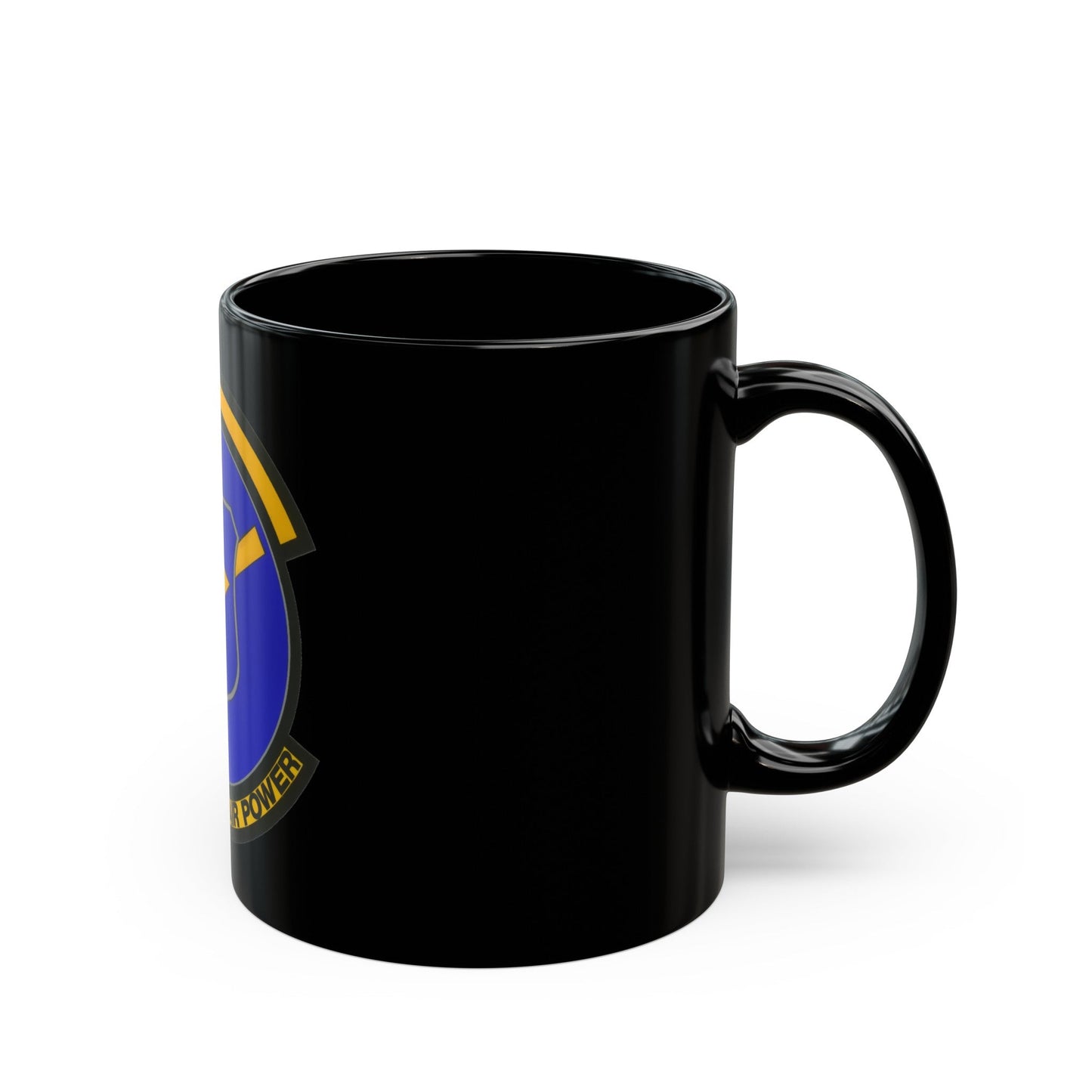 496 Air Base Sq USAFE (U.S. Air Force) Black Coffee Mug-The Sticker Space