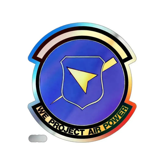 496 Air Base Sq USAFE (U.S. Air Force) Holographic STICKER Die-Cut Vinyl Decal 6 Inch - The Sticker Space