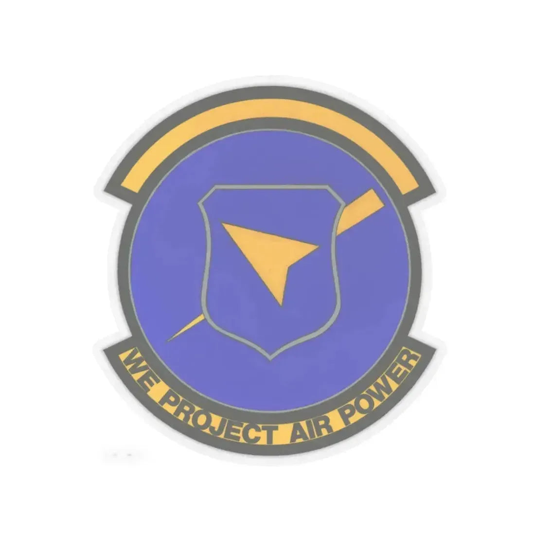 496 Air Base Sq USAFE (U.S. Air Force) STICKER Vinyl Kiss-Cut Decal 3 Inch Transparent - The Sticker Space